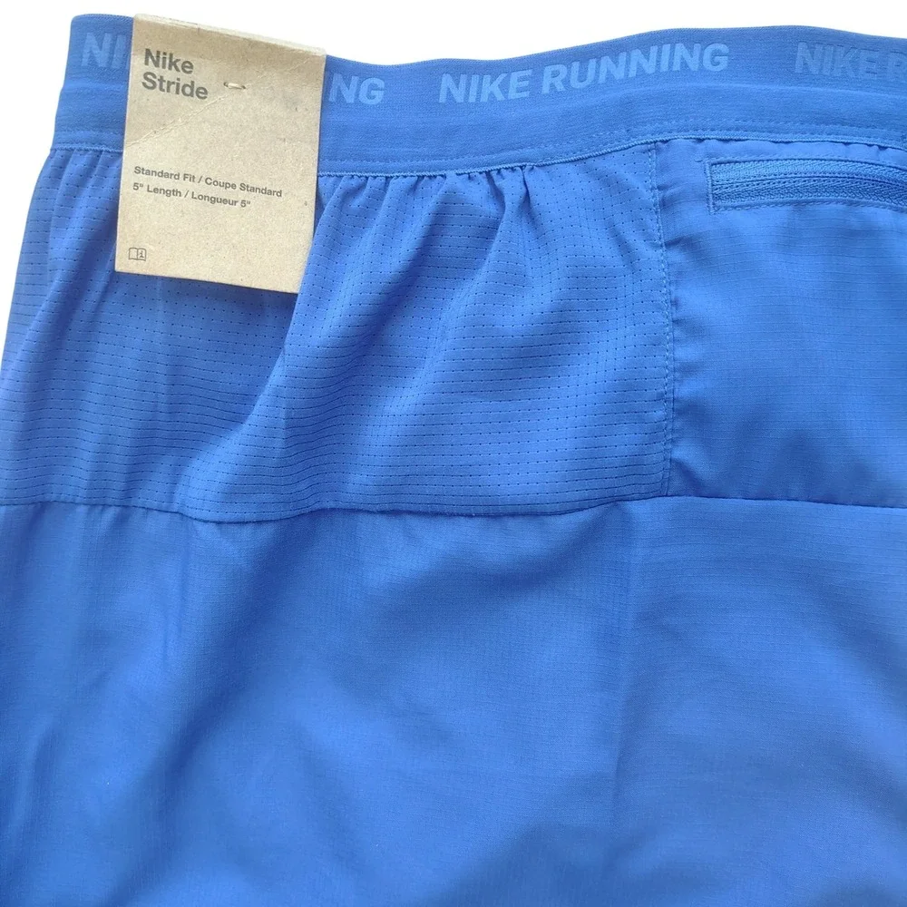 Nike Stride Mens 5 Inch Running Shorts Blue Dri-FIT XL‎ DM4755-480